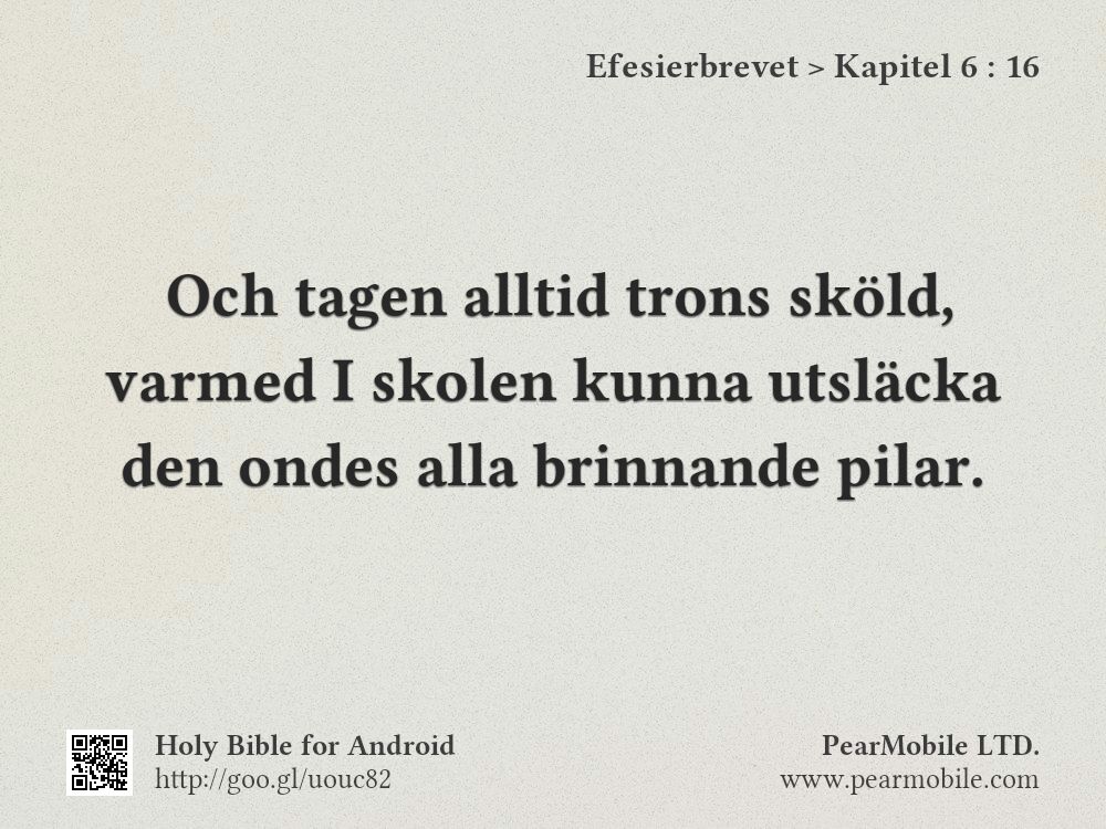 Efesierbrevet, Kapitel 6:16